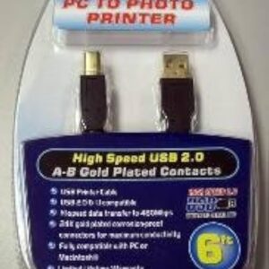 Pallet of 1920 High Speed USB 2.0 A-B Gold Plated Contacts PC to Photo Printer - 6 Ft