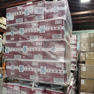 (Pallet of 320 Boxes) Valugards Domestic Food Poly Disposable Gloves Large or XL Clear