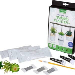 (Pallet of 384)  Crayola DIY Hanging Planter Kit, Personalized Planter, Unique Gifts for Mom, 14 Piece set