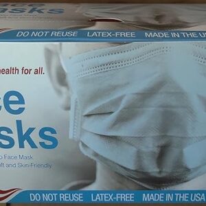 (PALLET Of 400 BOXES)TMS Consumer Series 3-Layer Face Mask, F3502, Disposable, Single-Use, 50-Count