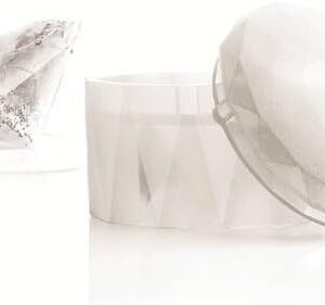 (Lot of 540) SiliconeZone Non-Stick Silicone Large Diamond Shaped Ice Cube Mold, White
