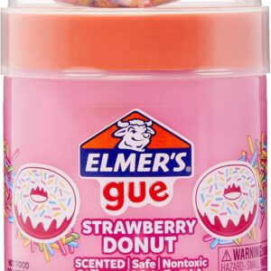 (Lot of 128)  Elmer’s Gue Premade Slime, Strawberry Donut Fluffy Slime, Scented