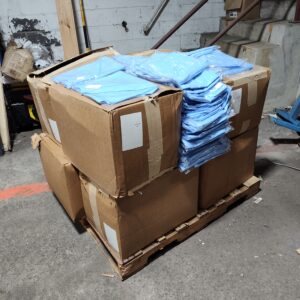 (SOLD)--- BOAUSA.COM L2GWN20W Isolation Gowns (Regular Length), Powder Blue, XXL