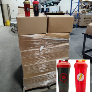 (Pallet of 610) NEW Perfect Shaker Performa 28 oz Justice League Shaker Cup Bottles Wholesale