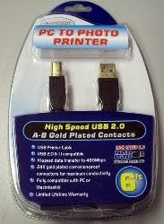 High-Speed USB 2.0 A to B Cable – 6 ft (case deal=40 units)