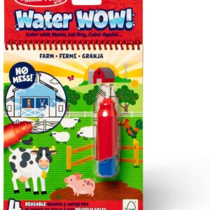 Melissa & Doug Water Wow! On the Farm – Reusable Water-Reveal Coloring Book(case deal=48)