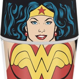 Zak! Designs Wonder Woman Insulated Tumbler with Straw – 13 oz
