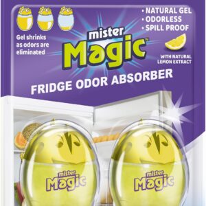 Mister Magic Refrigerator Odor Absorber – Natural Lemon Formula Gel (2 Units) sold by dozen