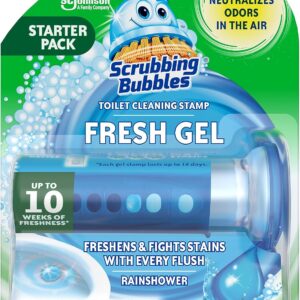 Scrubbing Bubbles Fresh Gel Toilet Bowl Cleaning Stamps – Rainshower Scent (sold by dozen)