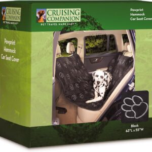 Cruising Companion Hammock Car Seat Cover for Dogs – Black (sold by 6's)