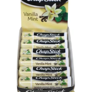 ChapStick® Vanilla Mint Lip Balm – 0.15 oz Tubes (Box of 12 x 12=144 tubes)