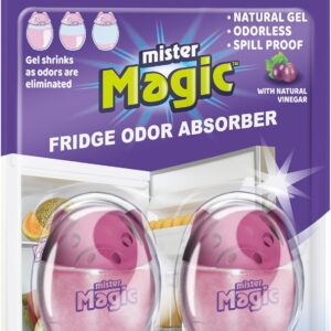 Mister Magic Refrigerator Odor Absorber – Natural Vinegar Formula Gel (sold by 12's)
